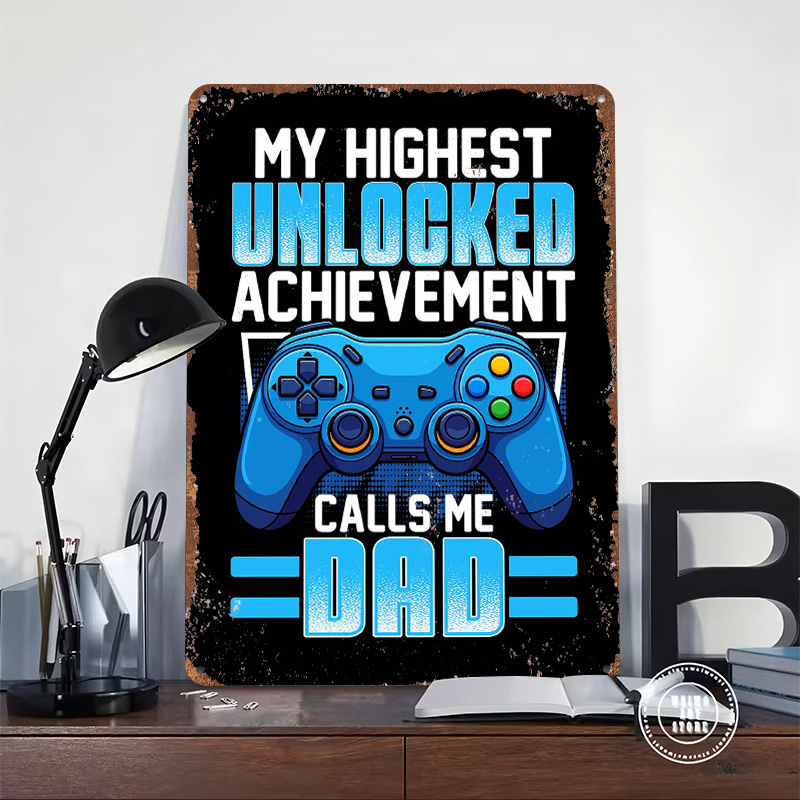 Gaming Dad Achievement Tin Pos - مراجعة Retro Gaming Achievements وسعره