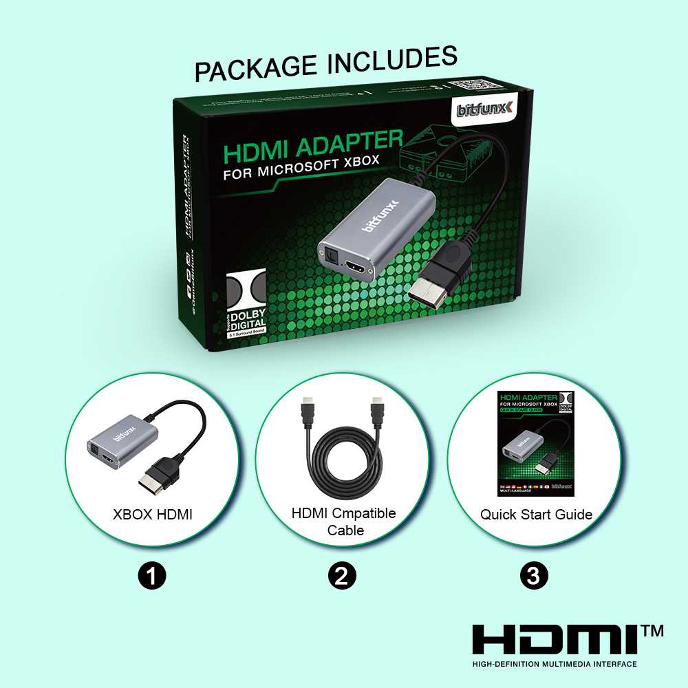 Bitfunx HDMI™ Adapter for XBOX - مراجعة Retro Gaming Cable وسعره
