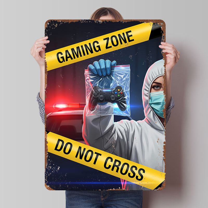 Gaming Zone Do Not Cross Metal - مراجعة Retro Gaming Zone وسعره