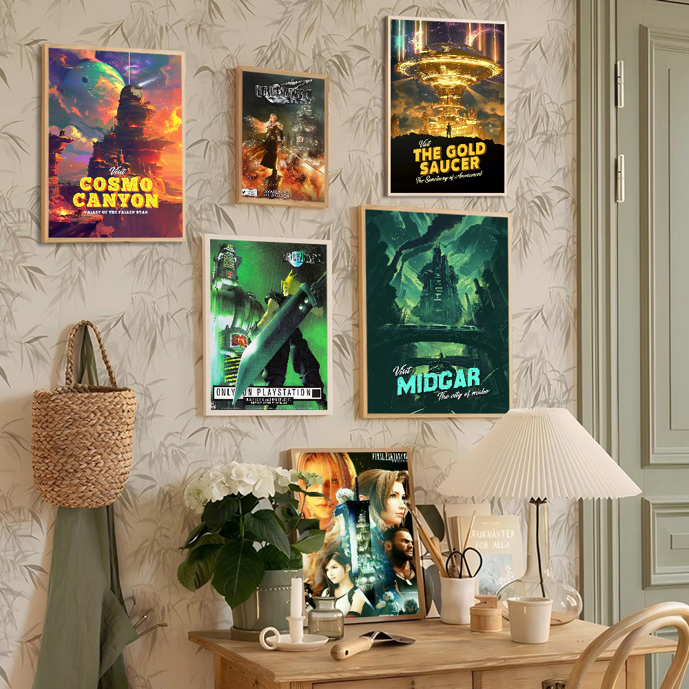 Final Fantasy Series Gaming Se - مراجعة Retro Gaming Wallpaper وسعره