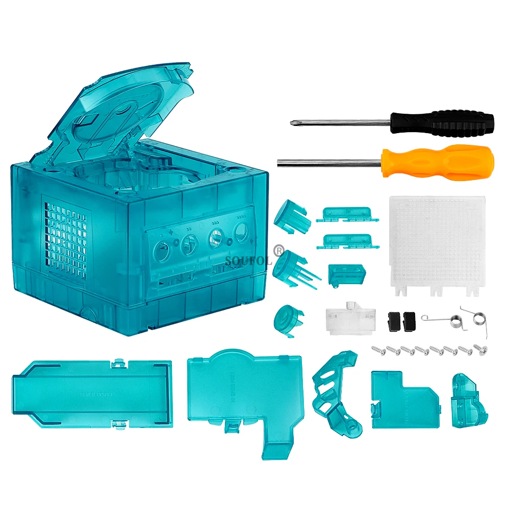 Ice Blue Replacement Case for  - مراجعة Retro Gaming Handheld وسعره