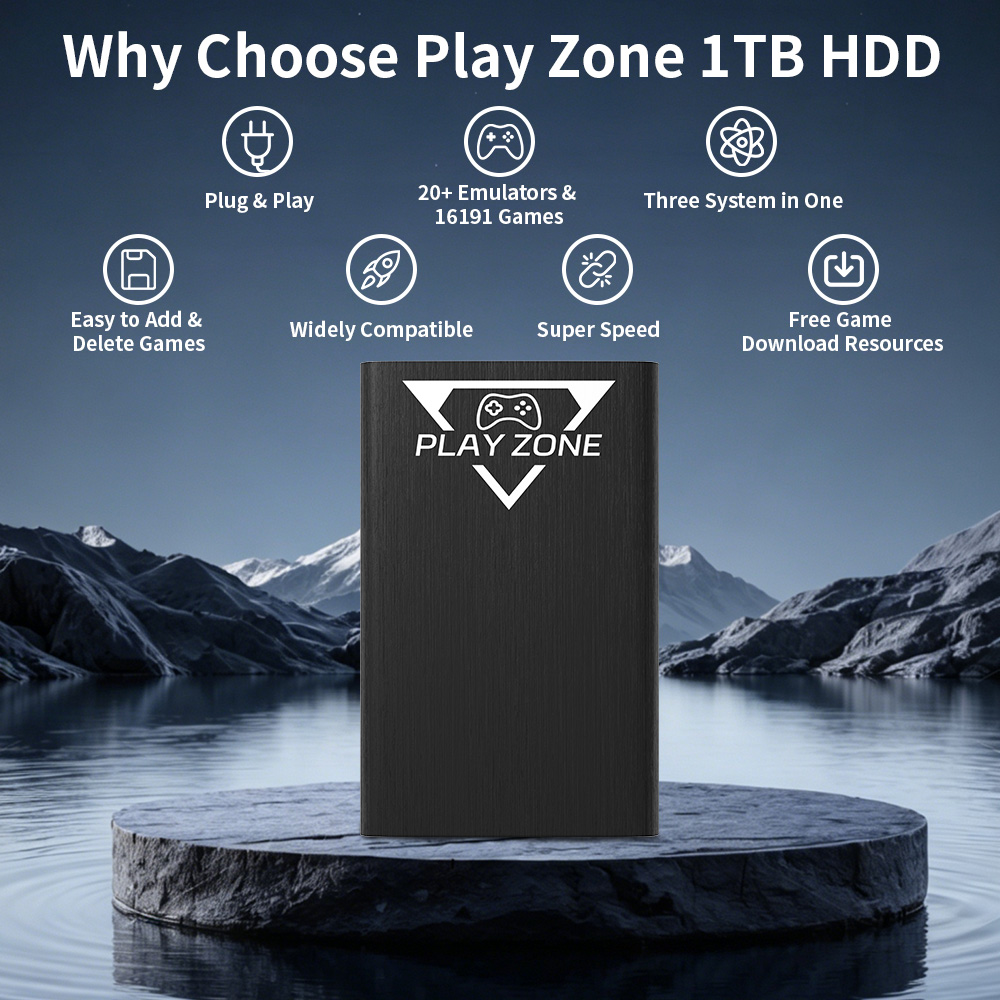 Play Zone 1TB Portable Gaming  - مراجعة Retro Gaming Zone وسعره