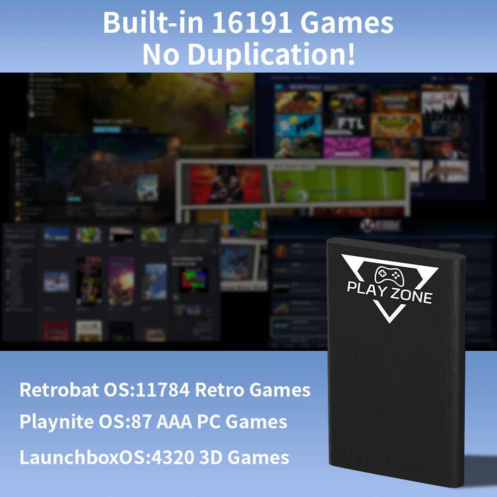 Play Zone 1TB Portable Gaming  - مراجعة Retro Gaming Zone وسعره
