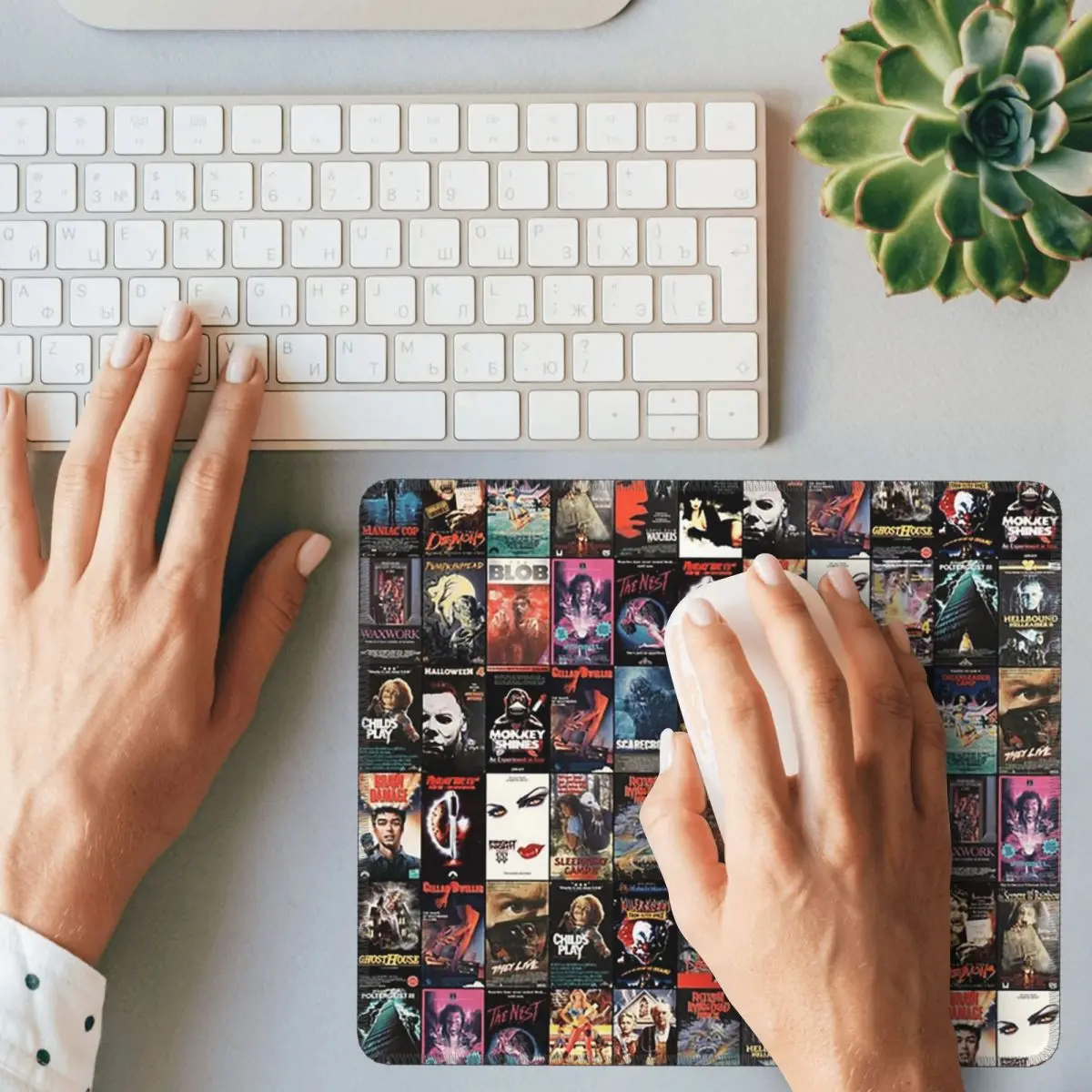 RETRO HORROR VHS ARTWORK - 198 - مراجعة Retro Gaming Keyboard And Mouse وسعره