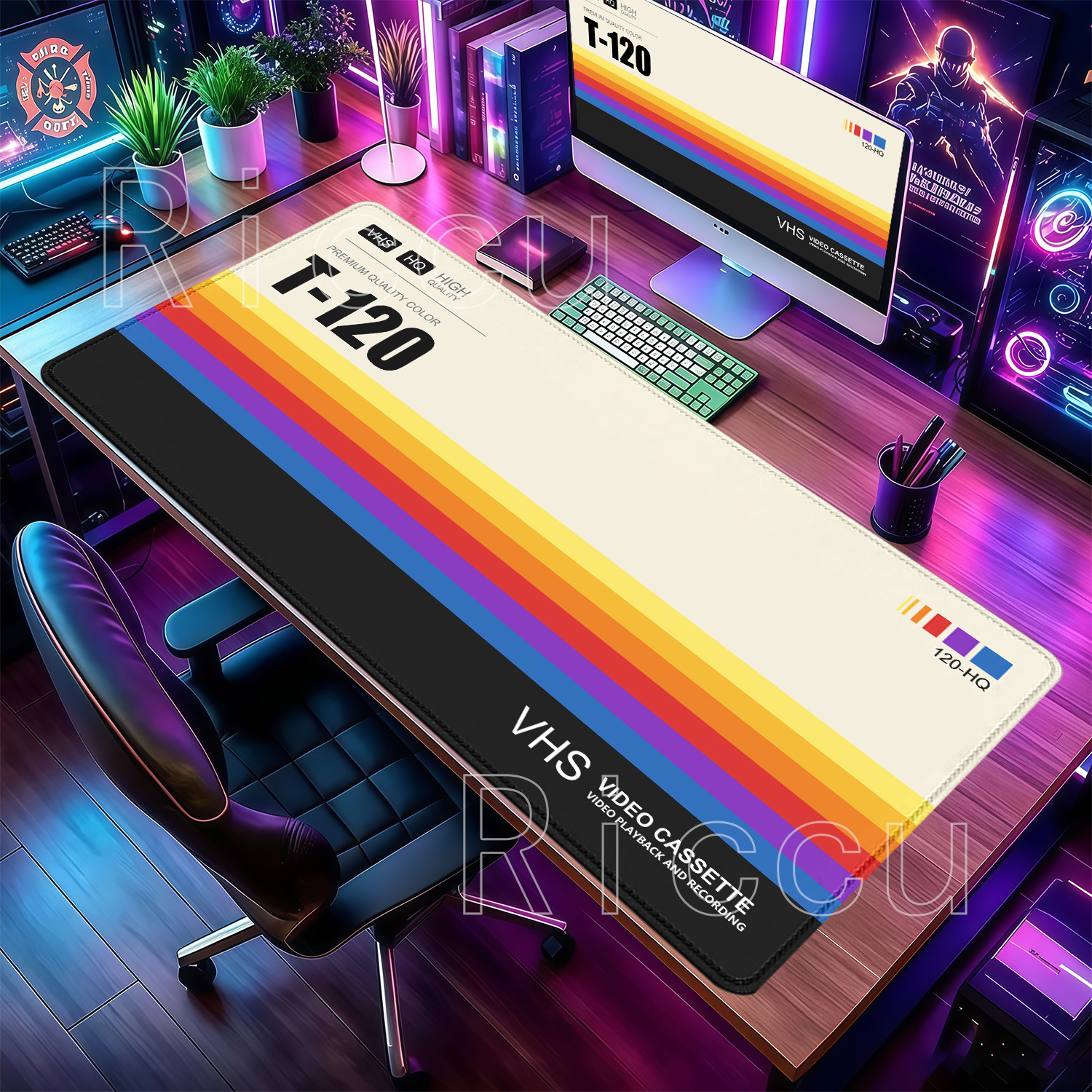 Mouse Pad HD Printing Retro VH - مراجعة Retro Gaming Keyboard And Mouse وسعره