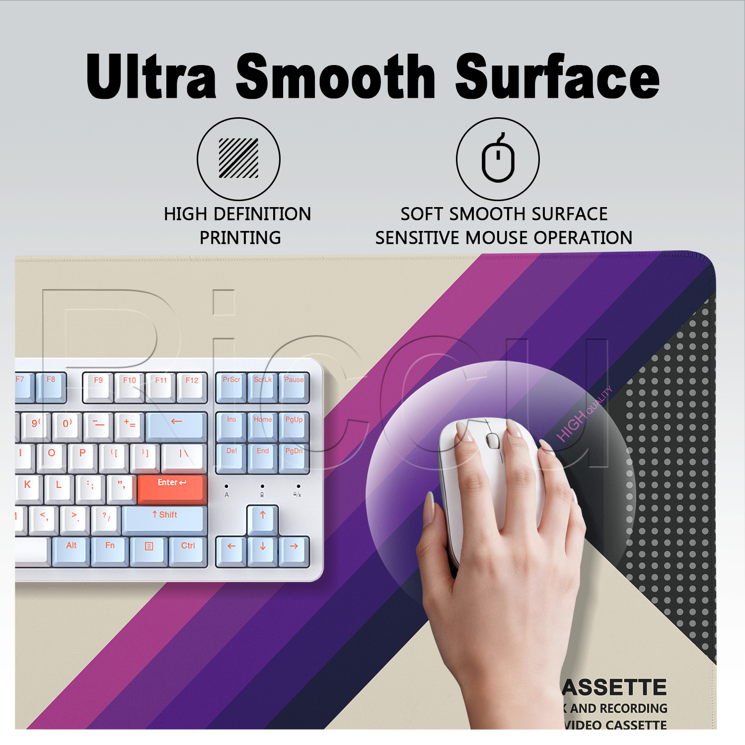 Mouse Pad HD Printing Retro VH - مراجعة Retro Gaming Keyboard And Mouse وسعره