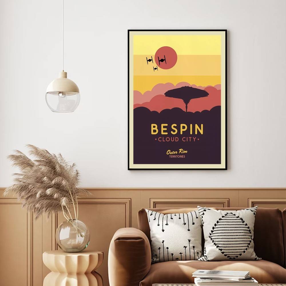Retro Sci-fi Planet Travel Pos - مراجعة Retro Gaming Wallpaper وسعره