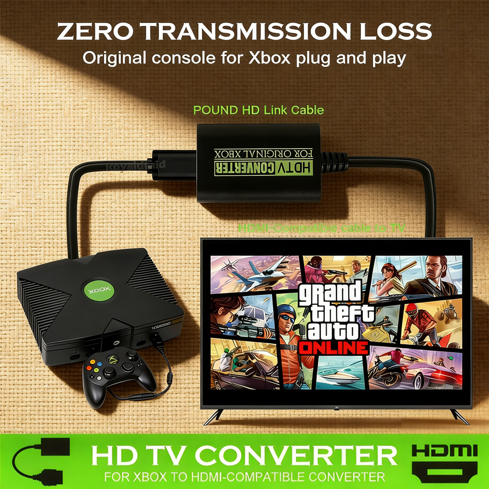 Original Xbox HDMI Cable Adapt - مراجعة Retro Gaming Cable وسعره