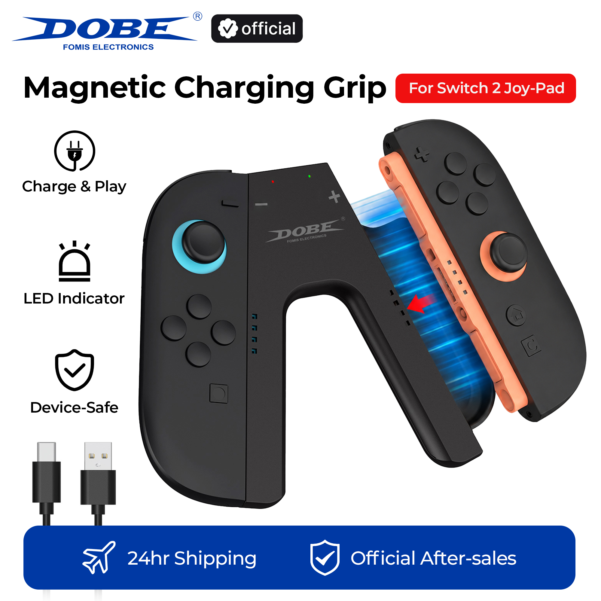 DOBE Charging Grip for Nintend - مراجعة Retro Gaming Gun وسعره