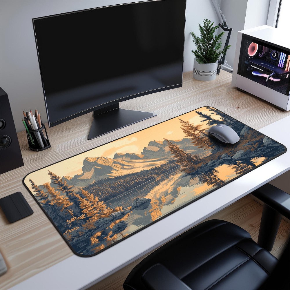 Retro Art Mountain Landscape D - مراجعة Retro Gaming Xl وسعره