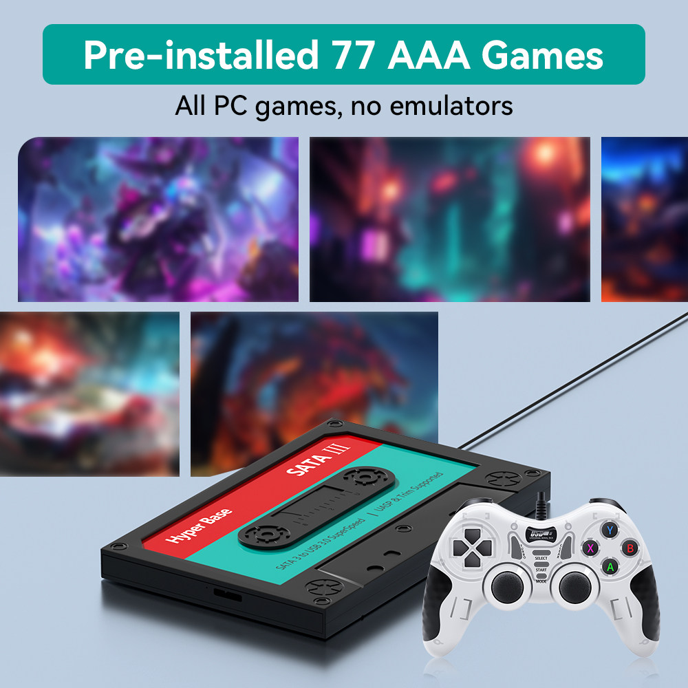 2TB Game Hard Drive With 77 PC - مراجعة Retro Gaming Hdd وسعره