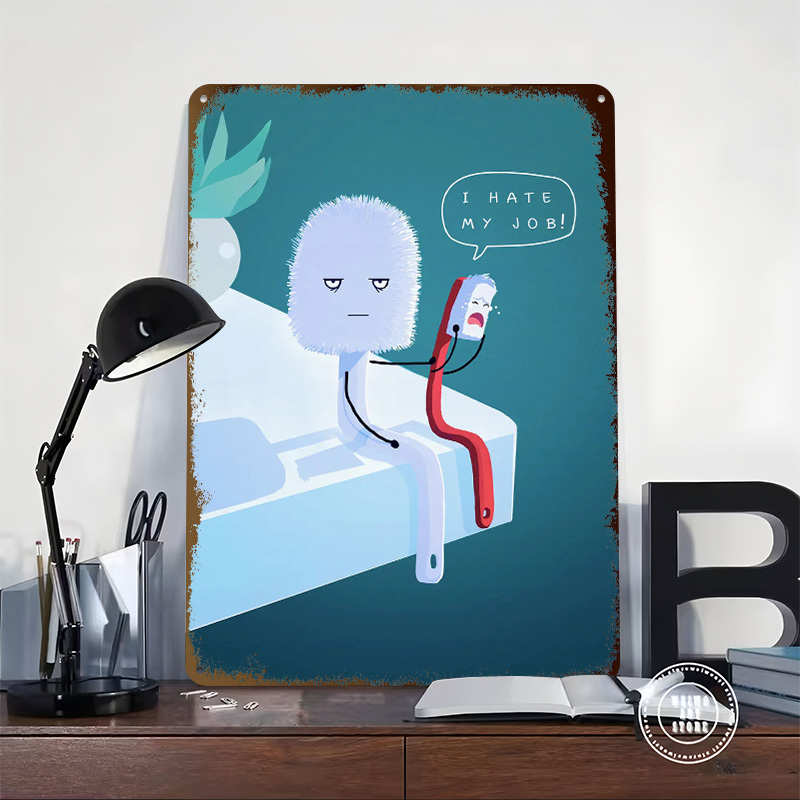 I Hate My Job Printed Poster C - مراجعة Retro Gaming Jobs وسعره