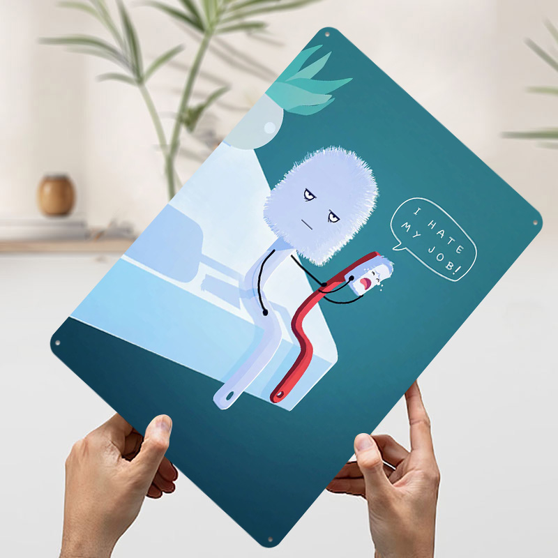 I Hate My Job Printed Poster C - مراجعة Retro Gaming Jobs وسعره