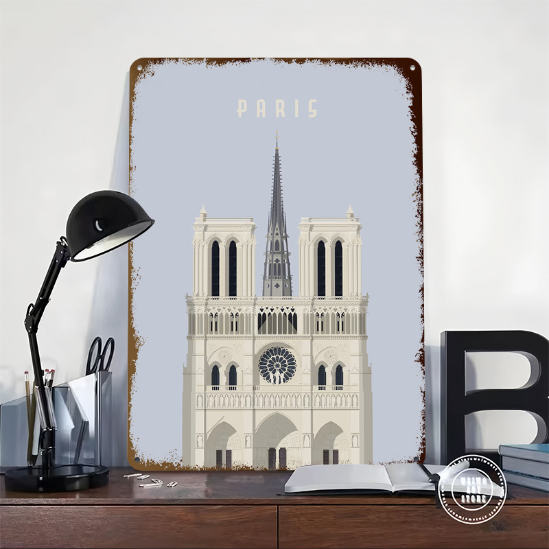 Paris Travel Tinplate Poster C - مراجعة Retro Gaming Paris وسعره