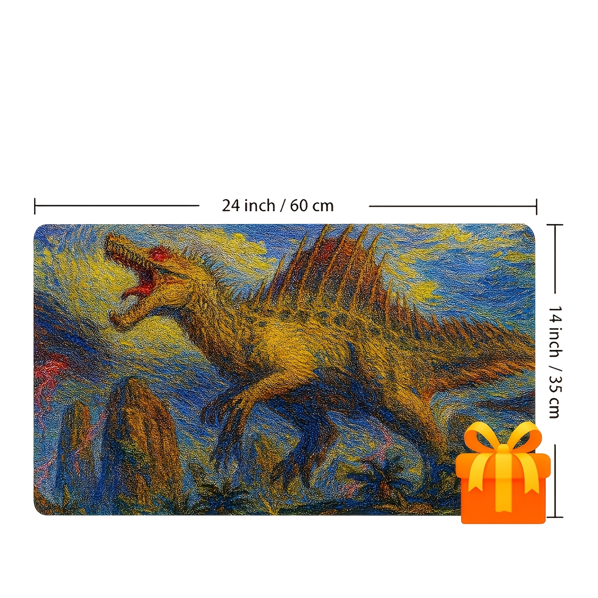 Retro Spinosaurus MTG Playmat  - مراجعة Retro Gaming Keyboard And Mouse وسعره