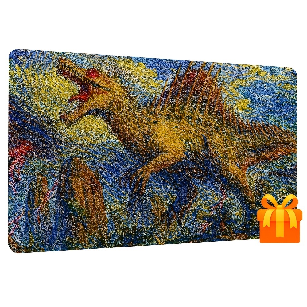 Retro Spinosaurus MTG Playmat  - مراجعة Retro Gaming Keyboard And Mouse وسعره