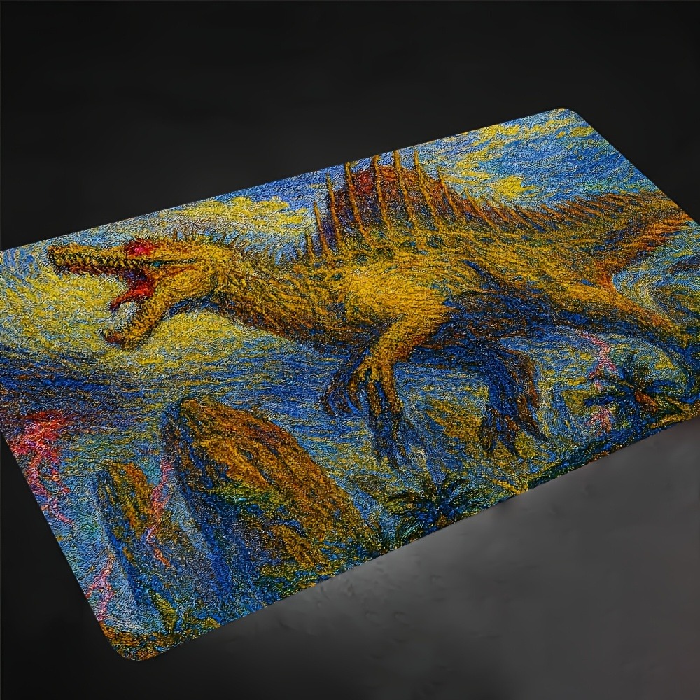 Retro Spinosaurus MTG Playmat  - مراجعة Retro Gaming Keyboard And Mouse وسعره