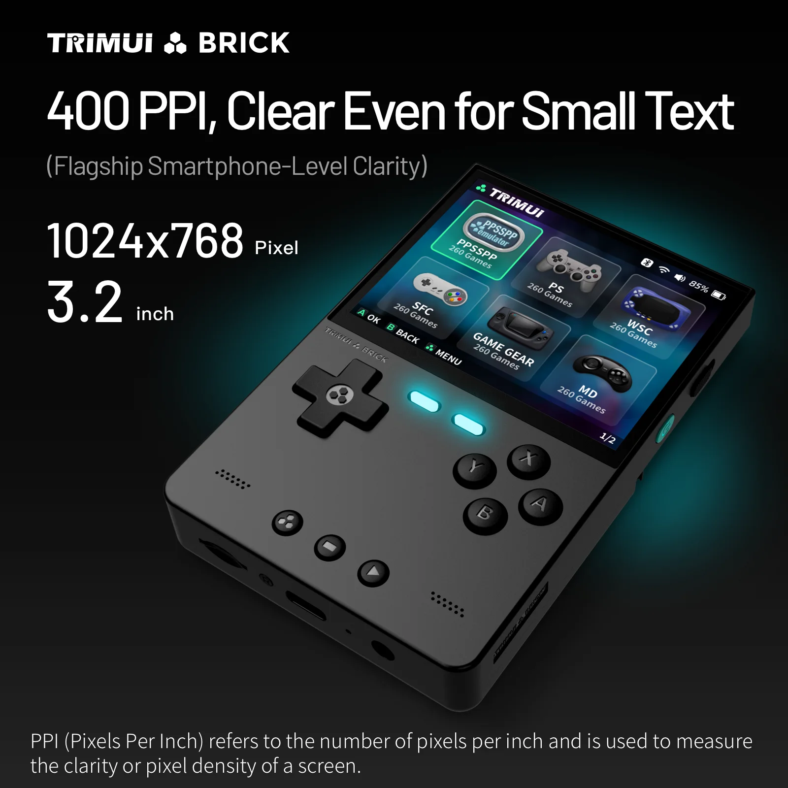 TRIMUI BRICK Handheld Game Con - مراجعة Retro Gaming Usb وسعره