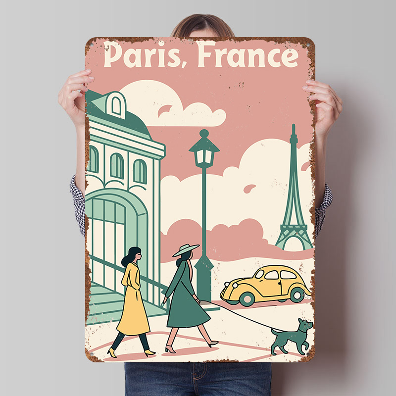 Paris France Travel Printed Po - مراجعة Retro Gaming Paris وسعره
