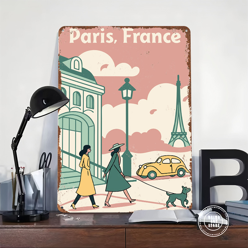 Paris France Travel Printed Po - مراجعة Retro Gaming Paris وسعره