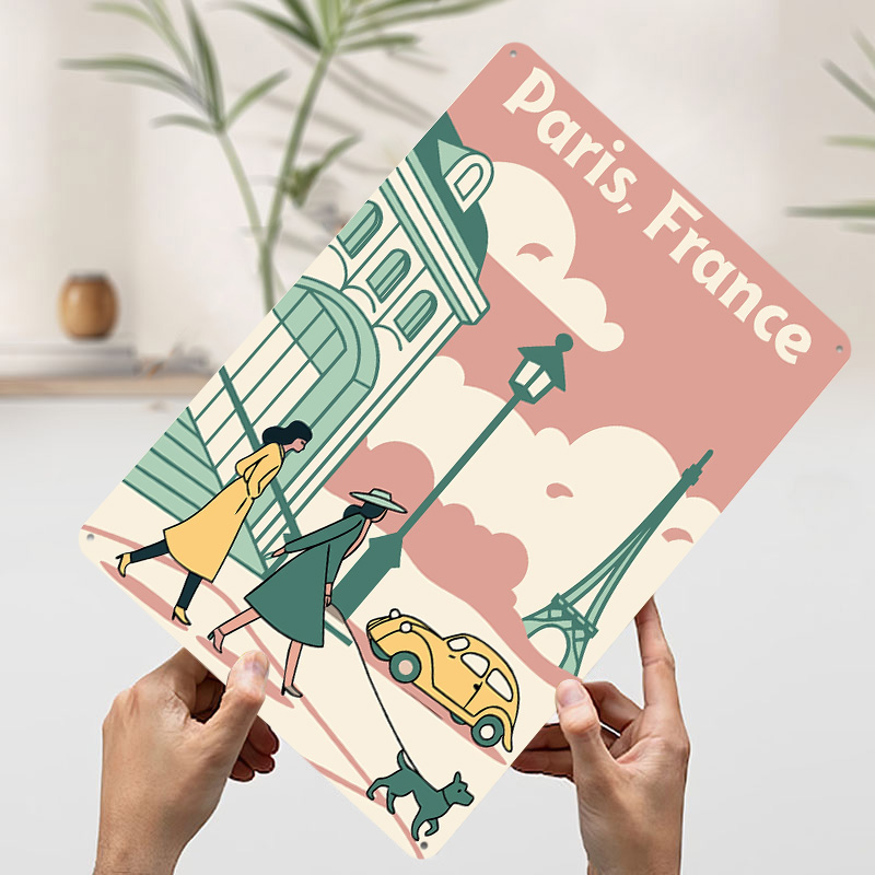 Paris France Travel Printed Po - مراجعة Retro Gaming Paris وسعره