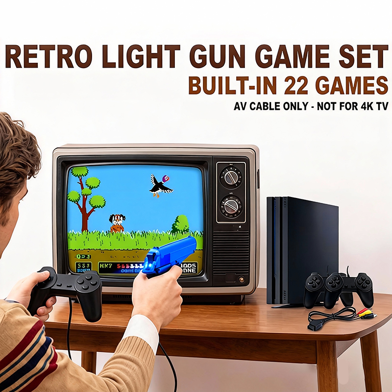 PS 4 Style Gaming Console Set  - مراجعة Retro Gaming Light Gun وسعره