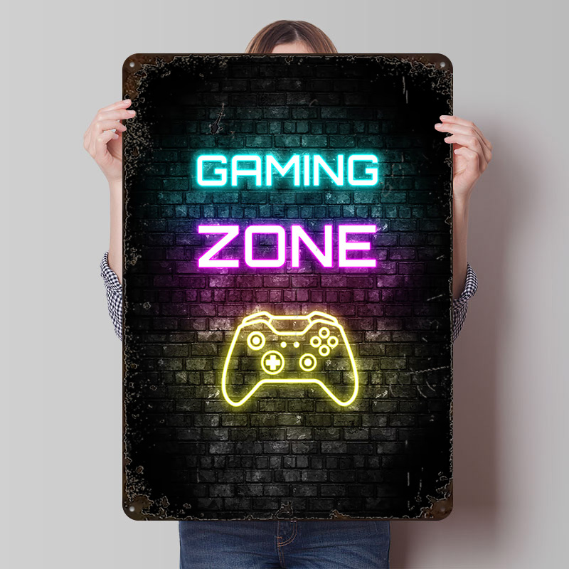 Gaming Zone Neon Sign on Brick - مراجعة Retro Gaming Zone وسعره