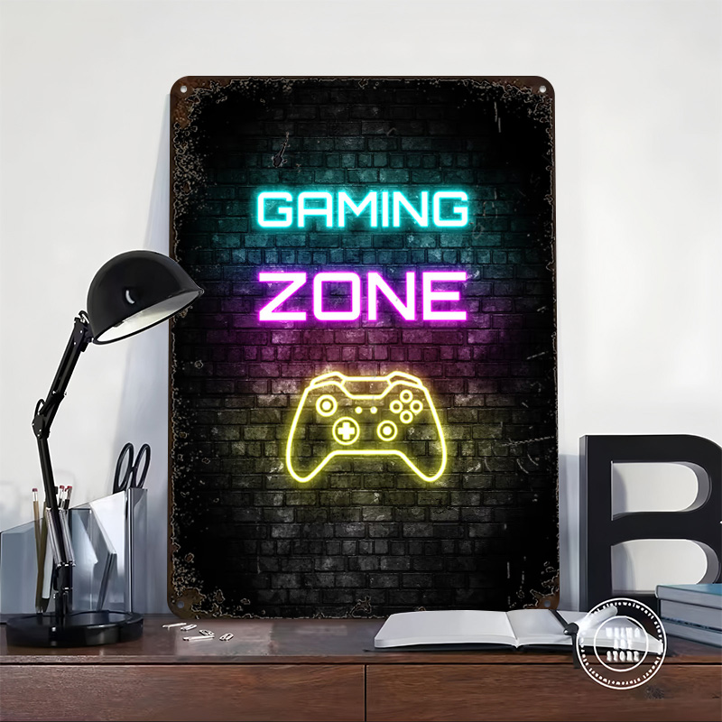 Gaming Zone Neon Sign on Brick - مراجعة Retro Gaming Zone وسعره