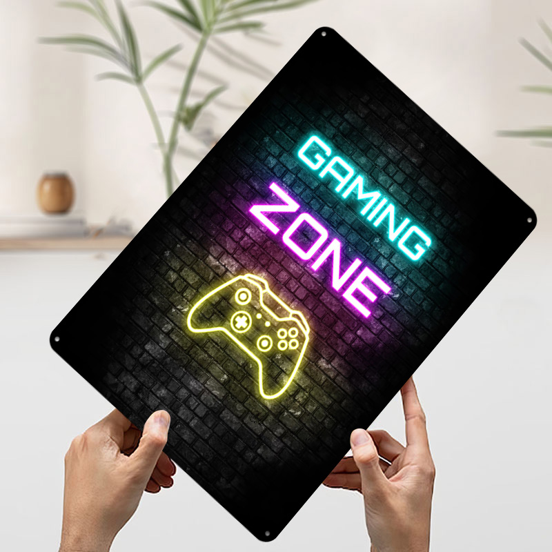 Gaming Zone Neon Sign on Brick - مراجعة Retro Gaming Zone وسعره