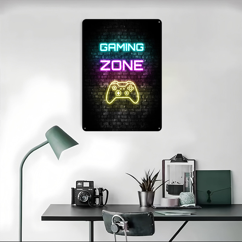 Gaming Zone Neon Sign on Brick - مراجعة Retro Gaming Zone وسعره