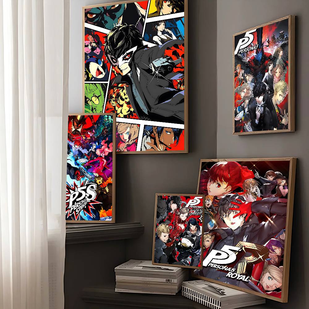 Hot Video Game P-Persona 5 Gam - مراجعة Retro Gaming Wallpaper وسعره