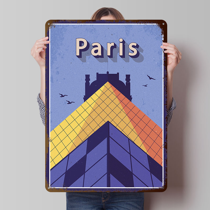 Travel to Paris Metal Poster C - مراجعة Retro Gaming Paris وسعره