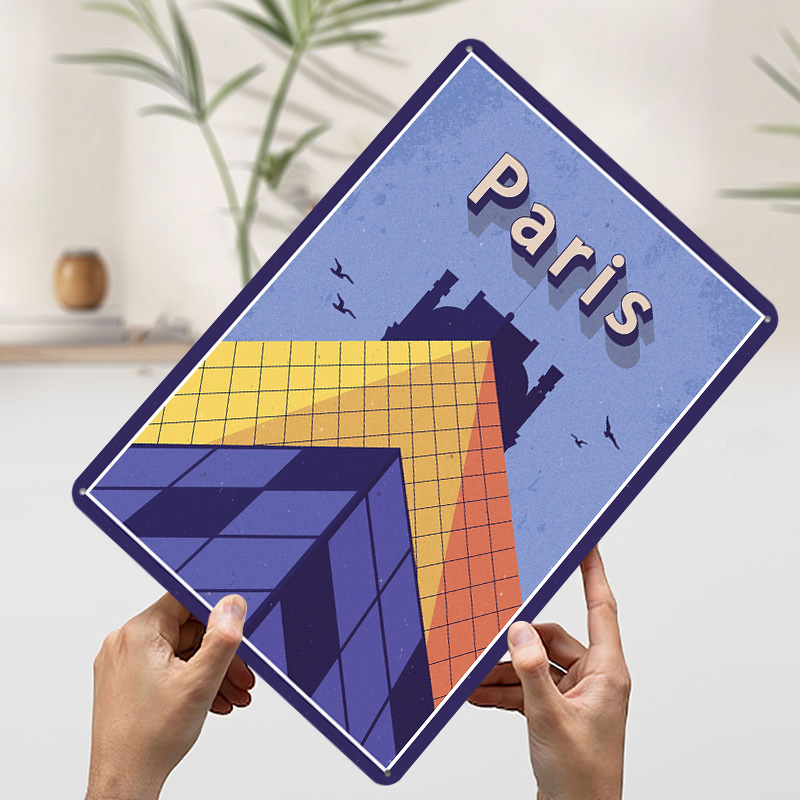 Travel to Paris Metal Poster C - مراجعة Retro Gaming Paris وسعره