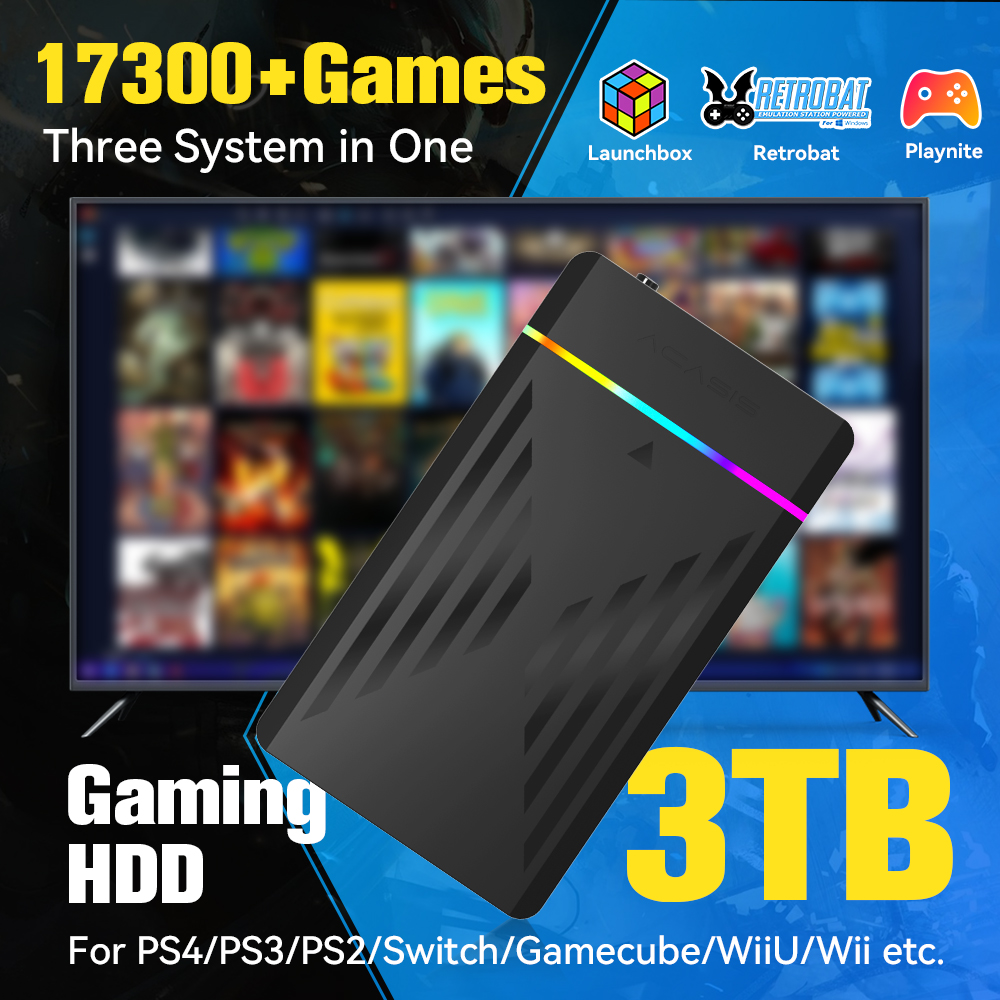 3TB Portable Gaming HDD Launch - مراجعة Retro Gaming Hdd وسعره