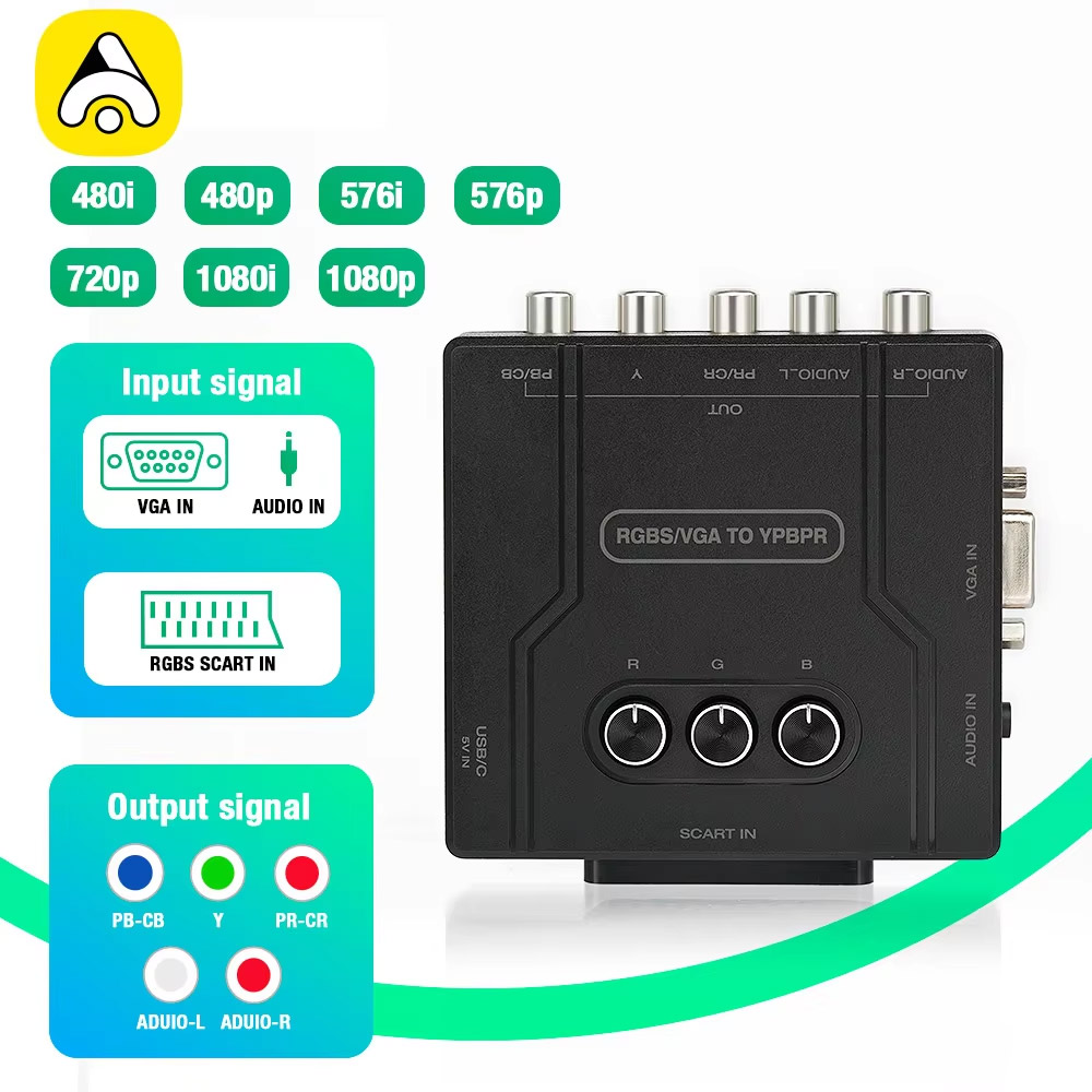 RGBS VGA to YPBPR Component Co - مراجعة Retro Gaming Handheld وسعره