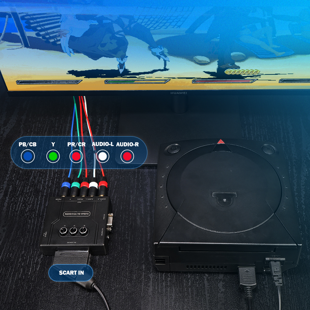 RGBS VGA to YPBPR Component Co - مراجعة Retro Gaming Handheld وسعره